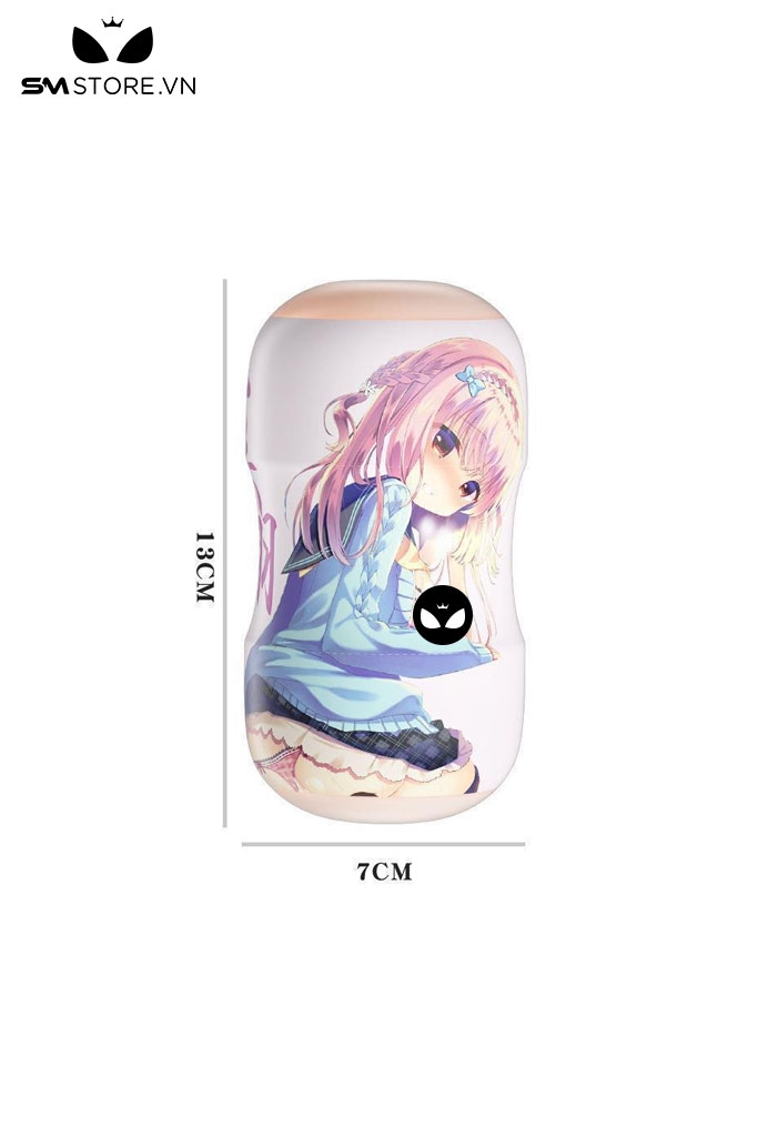 SMT2743 - Cốc thủ dâm 2 đầu anime mini có thể tháo rời dài 13cm