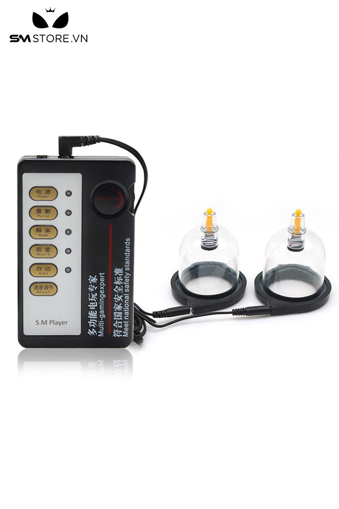 SMT2803 - Máy rung hút núm vú kèm số điện màu đen dài 7cm
