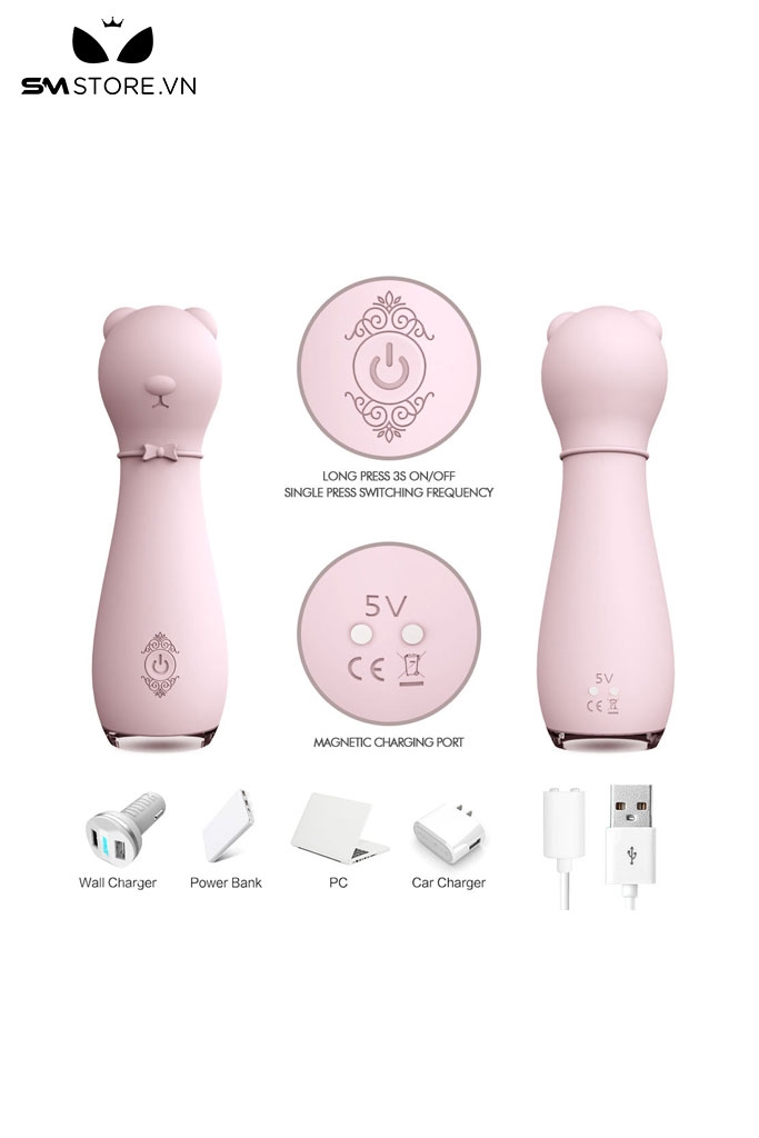 SMT1531 - Máy rung 9 tần số kích thích điểm G và âm vật dài 144mm