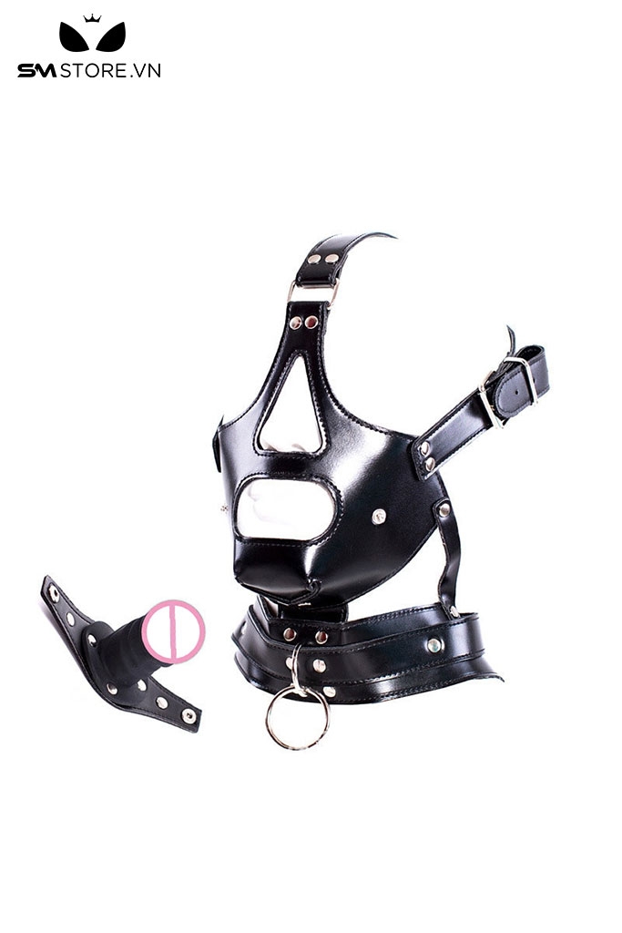 SMT229 - Dụng cụ bằng miệng mouth gag dây đai ở sau kèm dương vật