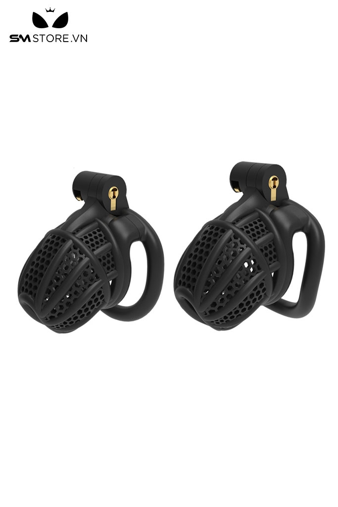 SMT2033 - Khóa dương vật dạng lồng kiểu tổ ong bằng nhựa