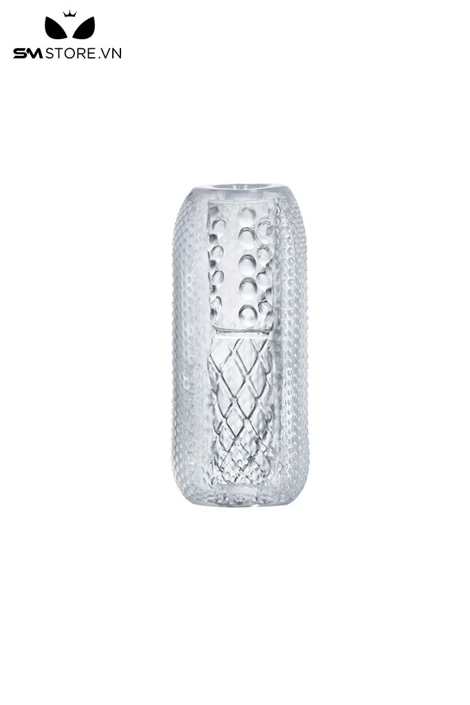 SMT1136 - Cốc thủ dâm trắng trong suốt silicon mềm dẻo dài 14cm