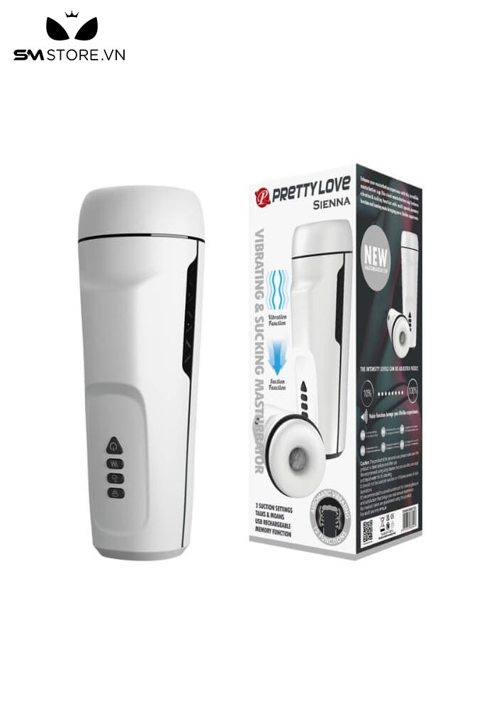 SMT1455 - Cốc thủ dâm rung tự động có gân nổi ôm sát và âm thanh