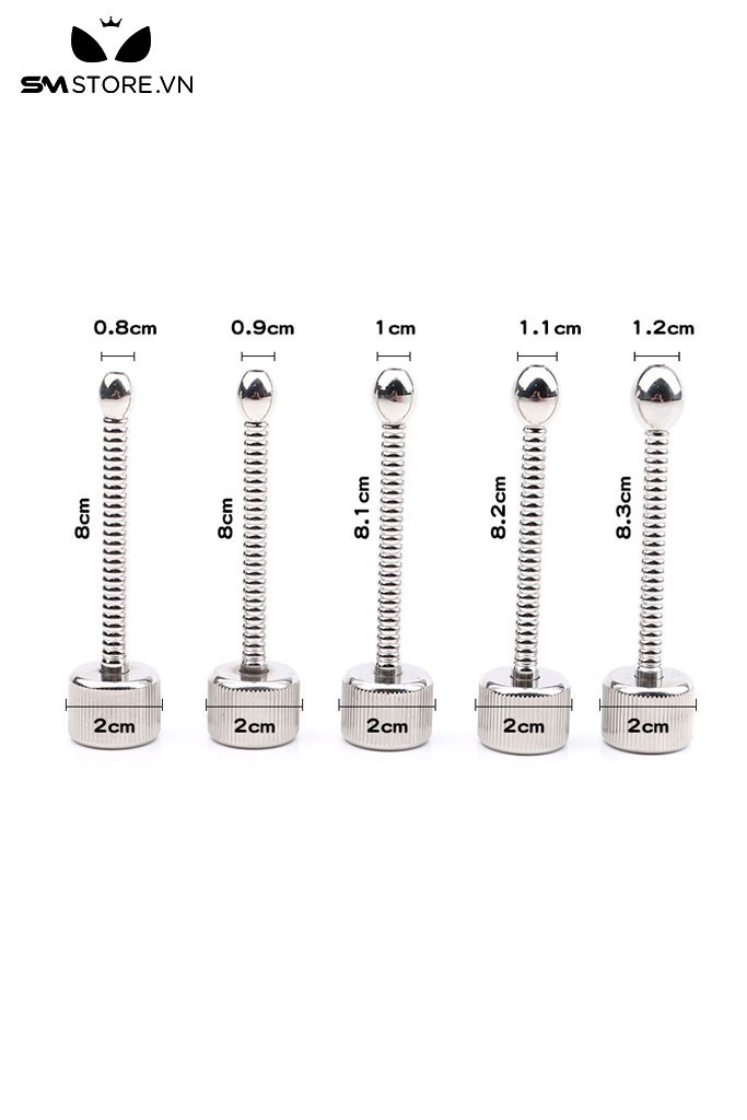 SMT2211 - Que niệu đạo inox không gỉ có đầu tròn có 5 size