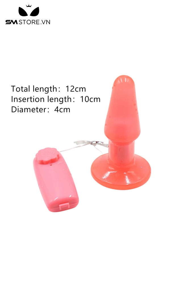 SMT962 - Quần lót rung có phích cắm hậu môn silicon dài 9cm