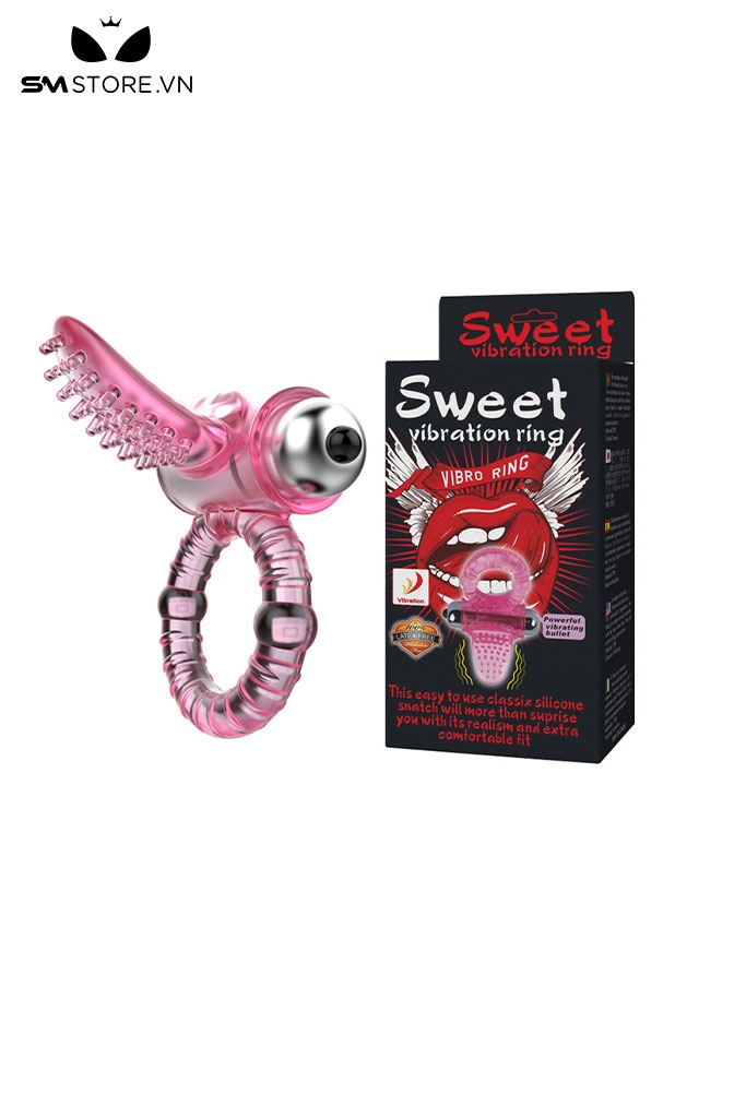 SMT783 - Vòng rung dương vật có gai nổi kéo dài thời gian dài 10cm