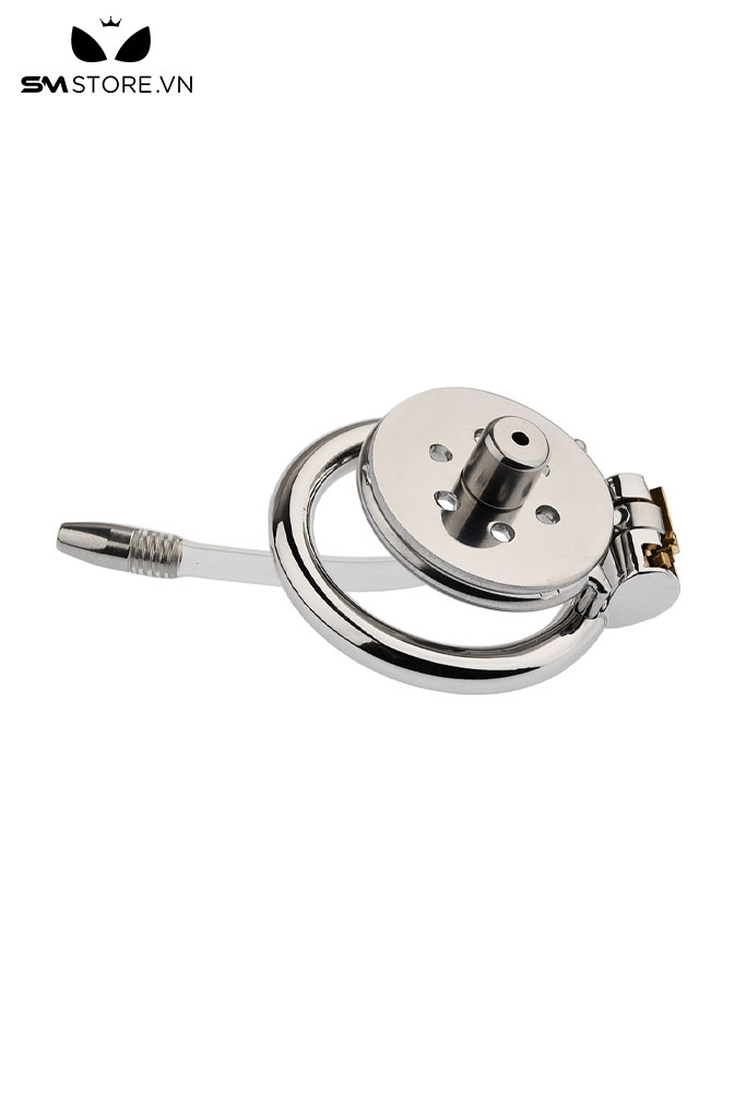 SMT166 - Khóa dương vật nam inox dạng lồng lỗ tròn với 3 size