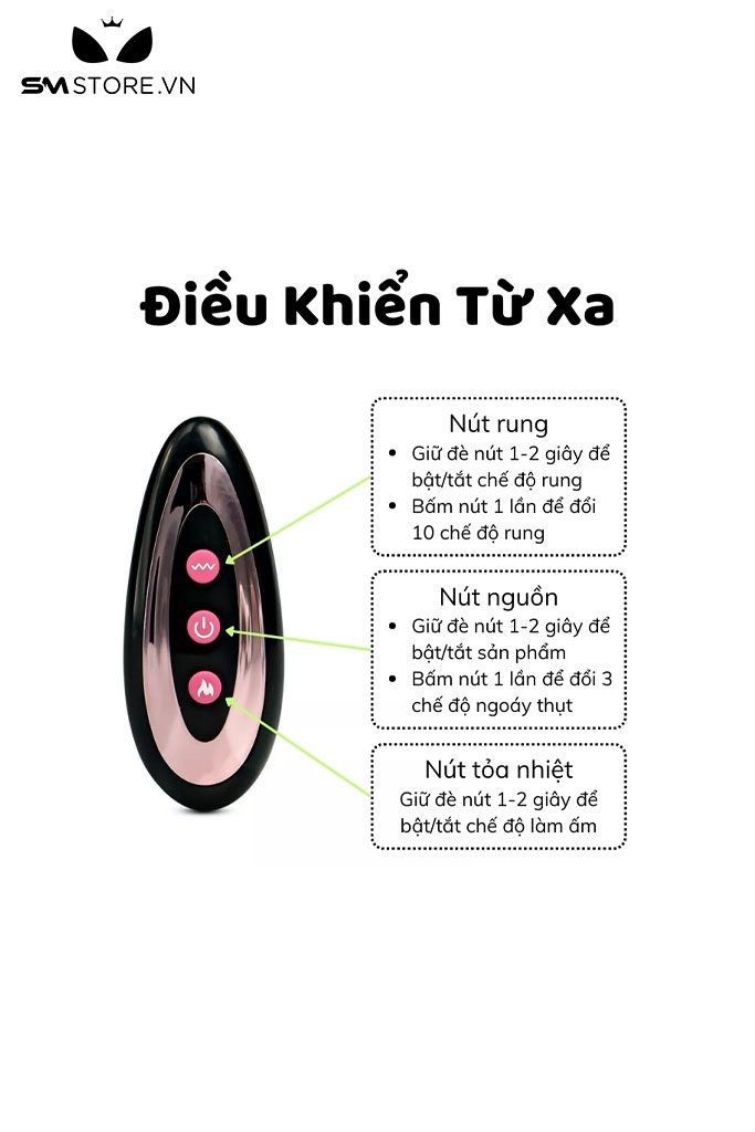 SMT271 - Dương vật giả rung thụt silicon điều khiển từ xa màu da