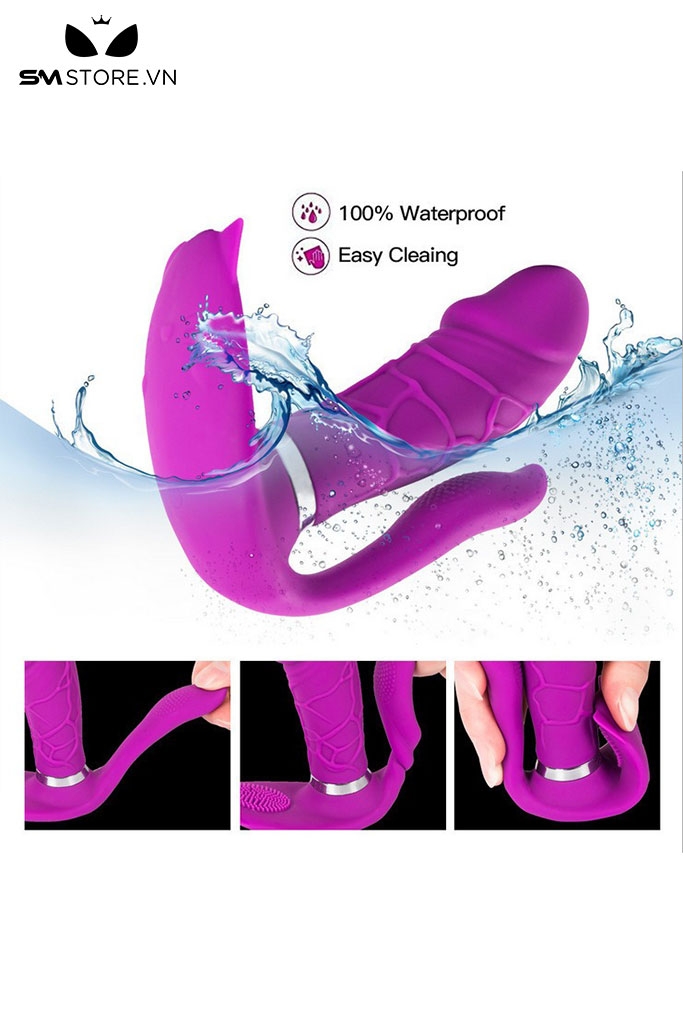 SMT1262 - Dương vật giả silicon sưởi ấm đến 42 độ dài 114mm