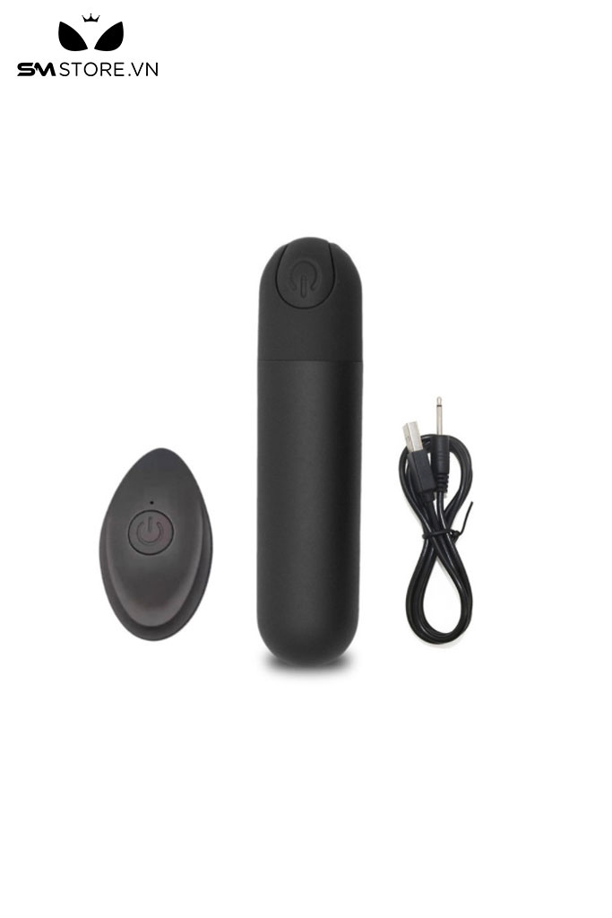 SMT1012 - Trứng rung điều khiển từ xa với 10 tần số dài 76mm sạc USB