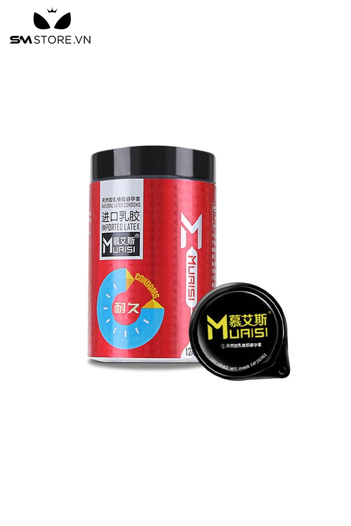 SMT385 - Bao cao su có gai siêu mỏng mịn nhiều gel hộp gồm 10 cái