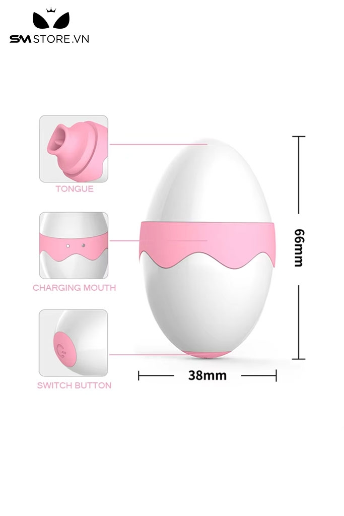 SMT2810 - Máy hút âm đạo có lưỡi liếm và 10 tần số ngụy trang quả trứng