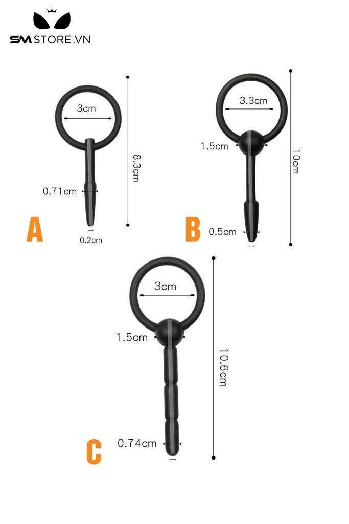 SMT2153 - Sounding que niệu đạo chất liệu silicon mềm có 3 size