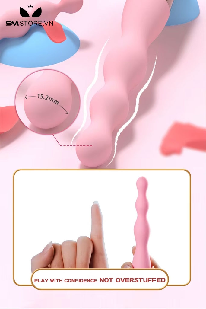 SMT978 - Que rung hậu môn âm đạo tạo nhiệt cầm tay sạc USB