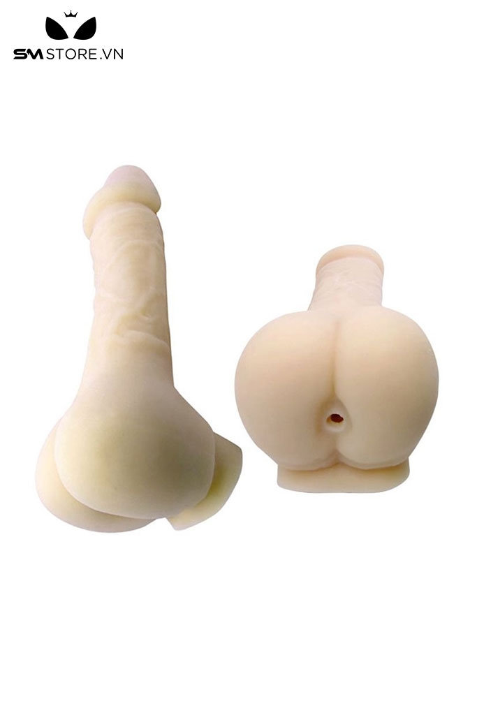SMT1785 - Dương vật giả cho gay silicon 2 đầu có âm đạo dài 21.5cm