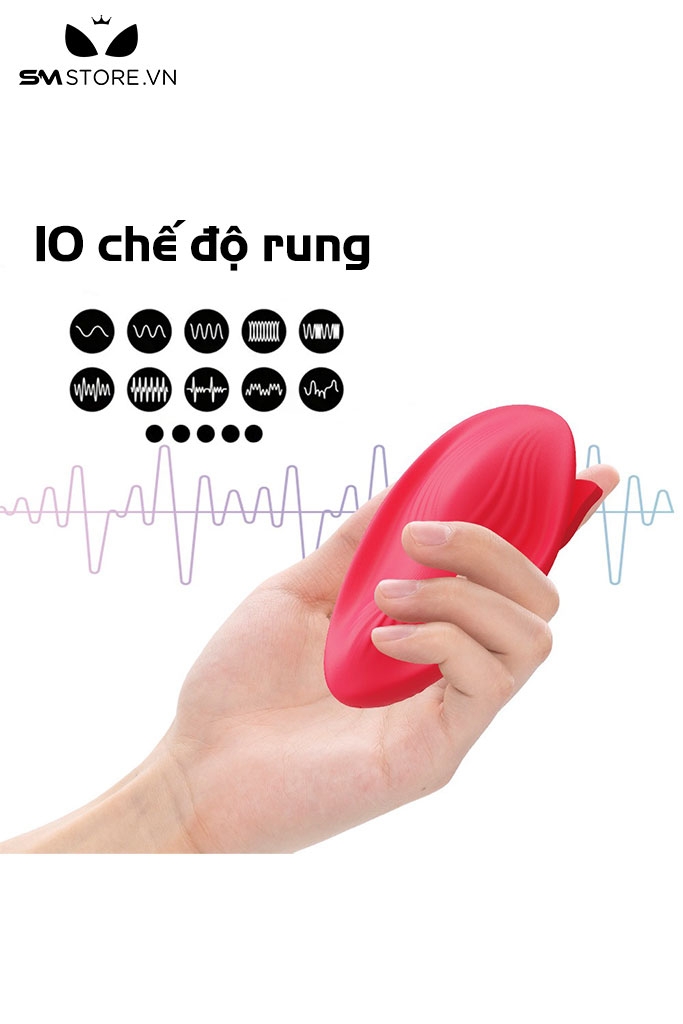 SMT1249 - Quần lót rung điều khiển qua APP gắn con bướm dài 95mm