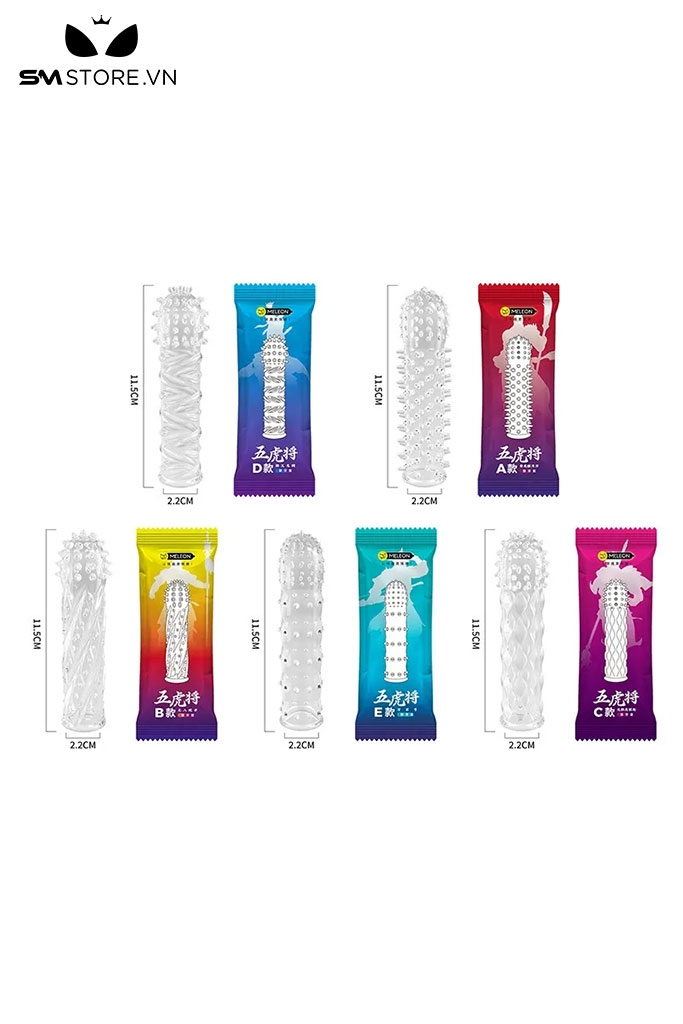 SMT884 - Bao cao su có gai kích thích âm đạo trong suốt dài 11.5cm