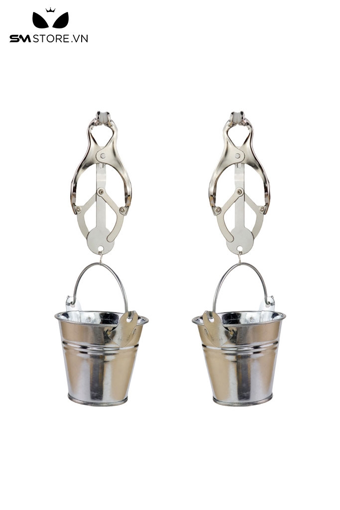SMT1670 - Kẹp núm vú mix xô sắt đựng chất liệu kim loại dài 19.5cm
