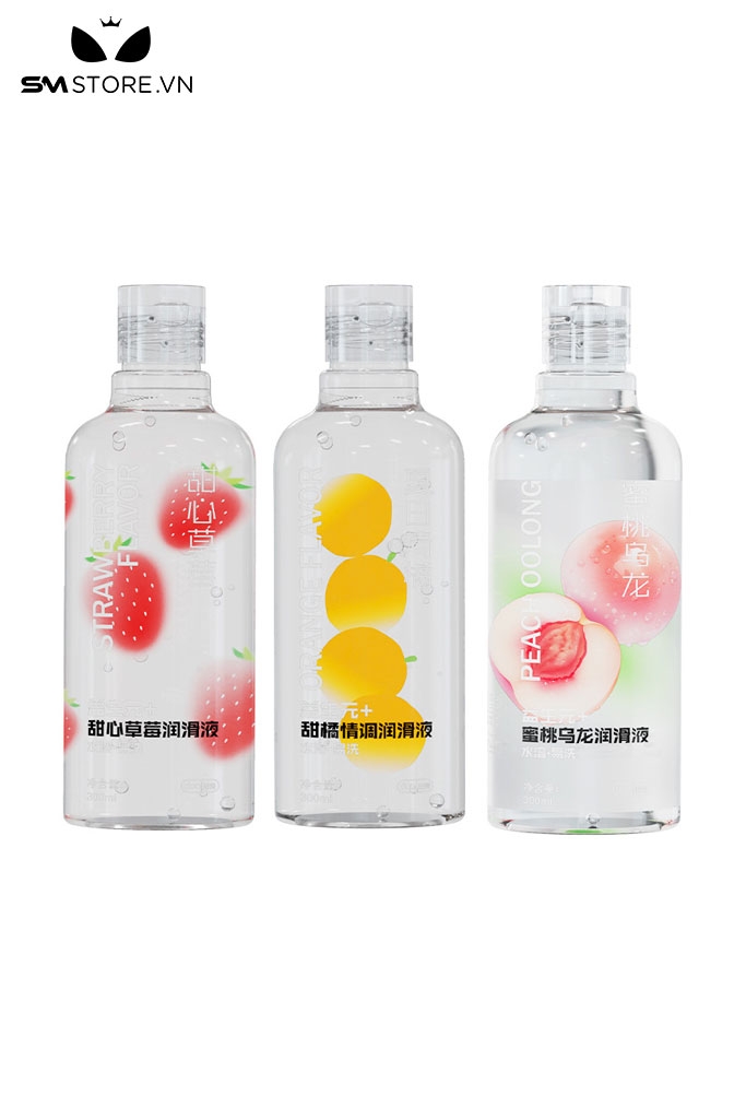 SMT2136 - Gel bôi trơn cơ thể hương vị trái cây với chai 300ml