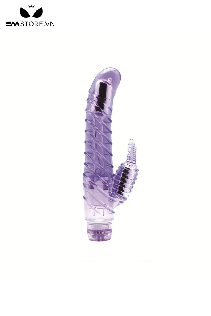 SMT1808 - Dương vật giả silicon thiết kế vân kẻ ngang dài 18.5cm