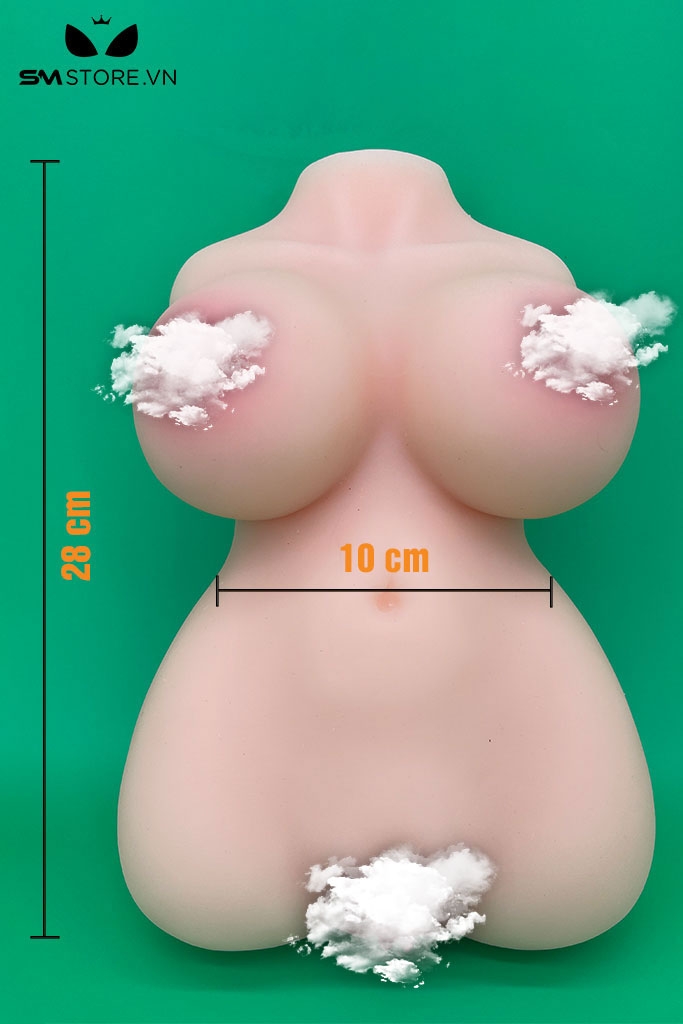 SMT442 - Búp bê tình dục bán thân silicon có âm đạo và 5 kích cỡ