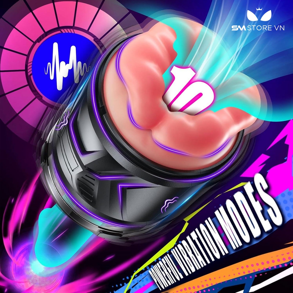 SMT2348 - Cốc thủ dâm 2 đầu silicon mềm và sạc điện chống nước