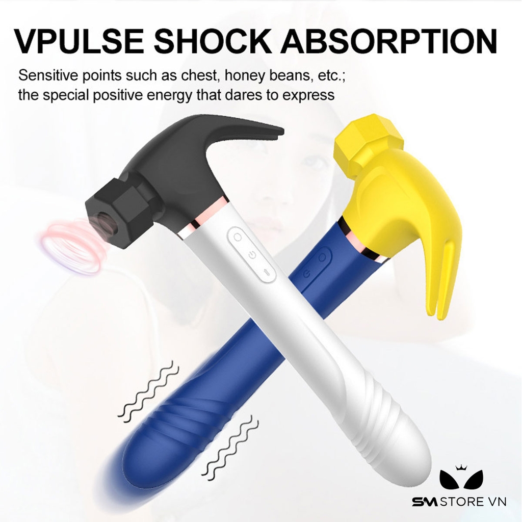 SMT1543 - Máy rung mút hút thụt silicon ngụy trang cây búa dài 23cm