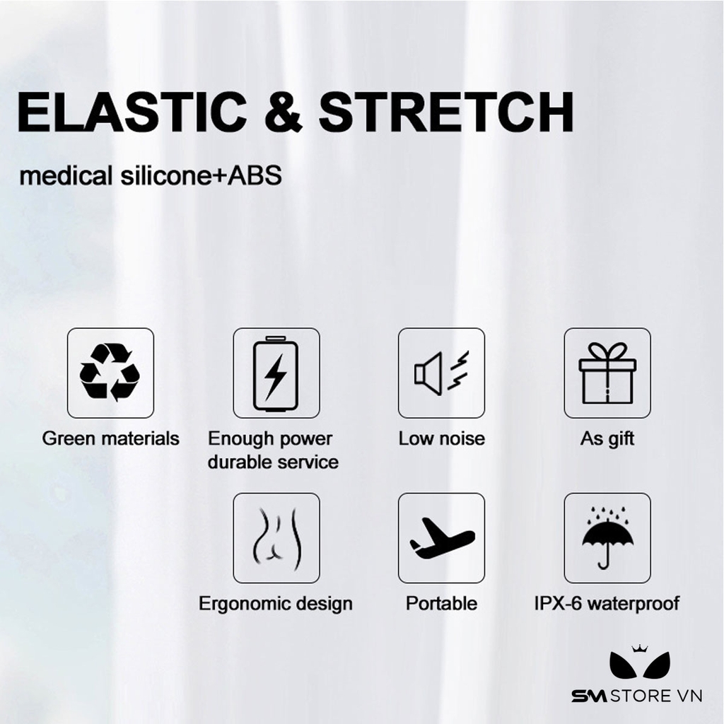 SMT1543 - Máy rung mút hút thụt silicon ngụy trang cây búa dài 23cm