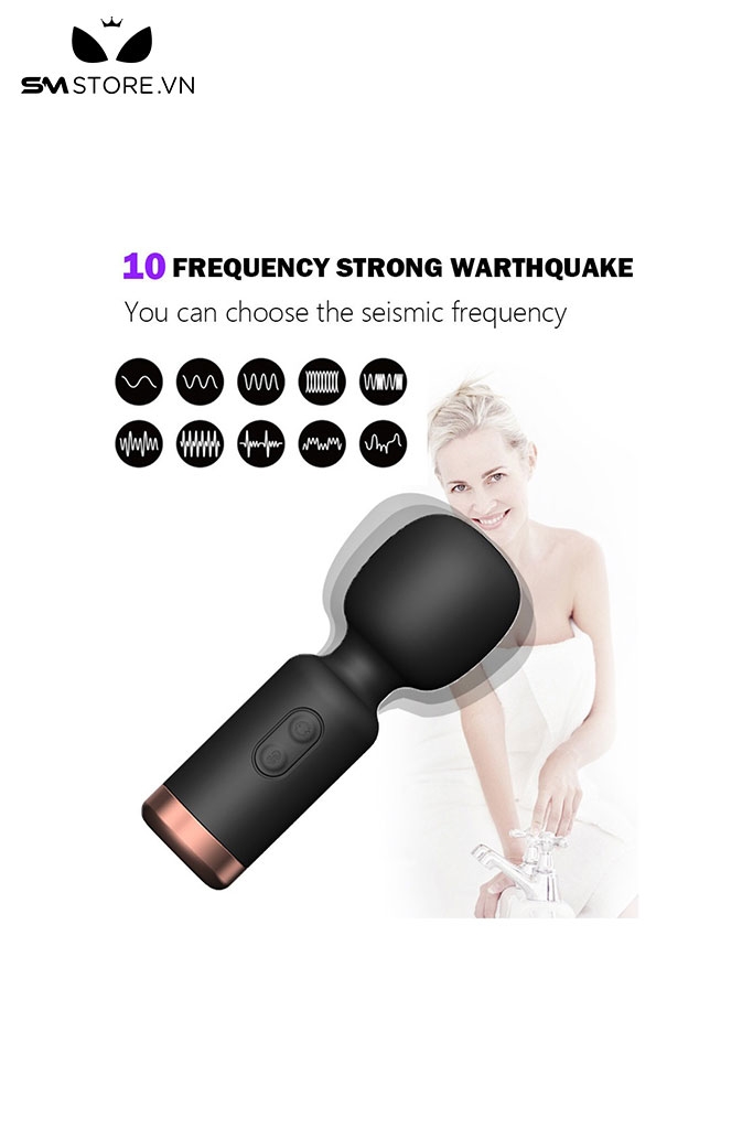 SMT1190 - Chày rung silicon có 10 tần số nhỏ gọn dài 110mm