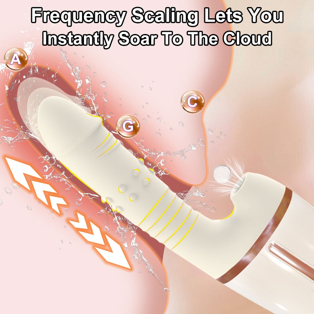 SMT2736 - Máy làm tình cầm tay có đế để tường rung hút 10 tần số