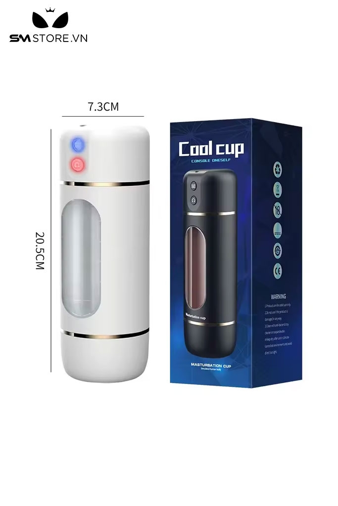 SMT2745 - Cốc thủ dâm có rung và tương tác bằng giọng nói dài 20.5cm