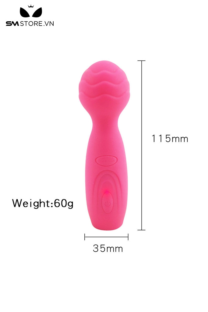 SMT2871 - Chày rung tình yêu silicon nụ hoa dài 115mm chống nước