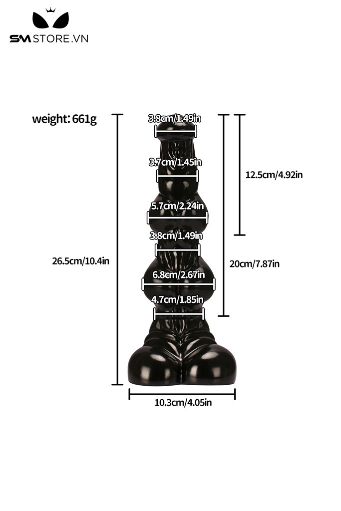 SMT2165 - Đồ chơi hậu môn monster silicon mềm dài 26.5cm