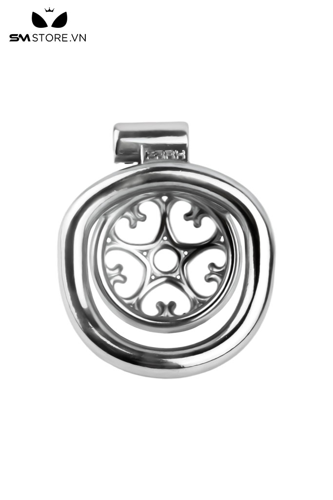 SMT2648 - Khóa dương vật nắp lồi inox hình trái tim thoáng khí