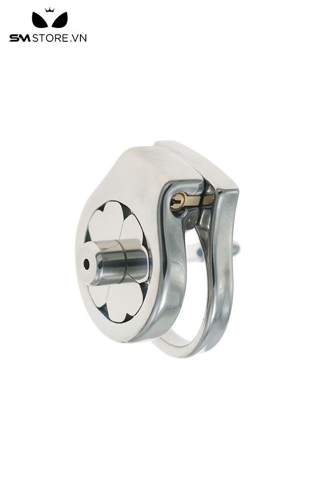 SMT2638 - Khóa dương vật inox mặt dẹt hình cỏ ba có 4 nhánh