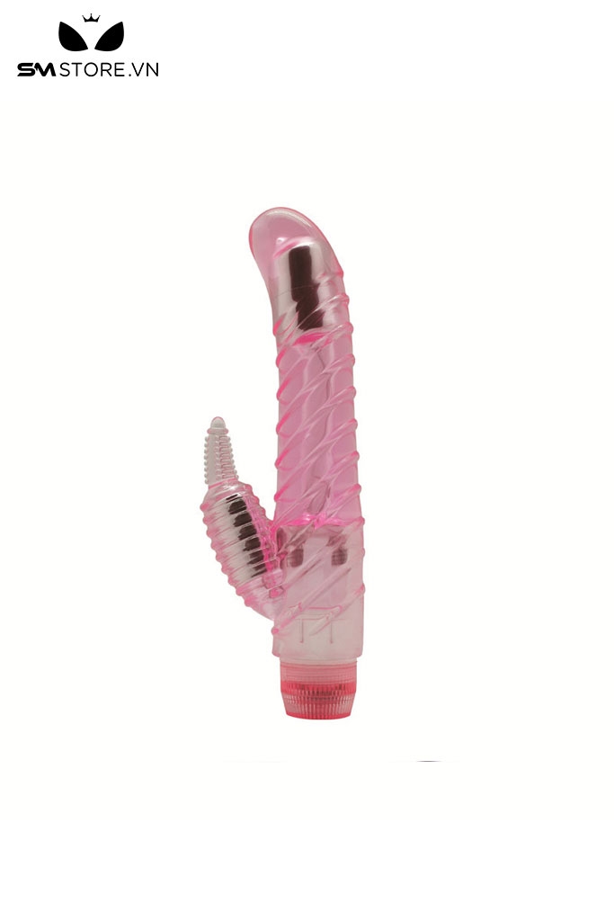 SMT1808 - Dương vật giả silicon thiết kế vân kẻ ngang dài 18.5cm