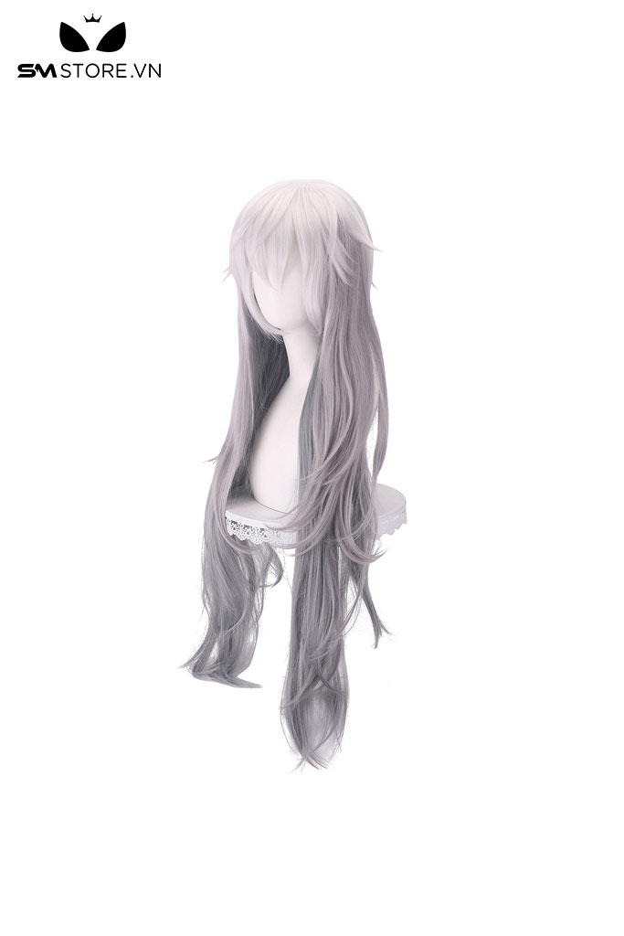 SMP164 - Tóc giả hóa trang Arknights Lappland màu xám xoăn dài 100cm