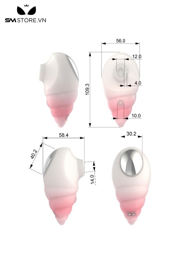 SMT2811 - Máy hút âm đạo ngụy trang con ốc hồng có 10 chế độ