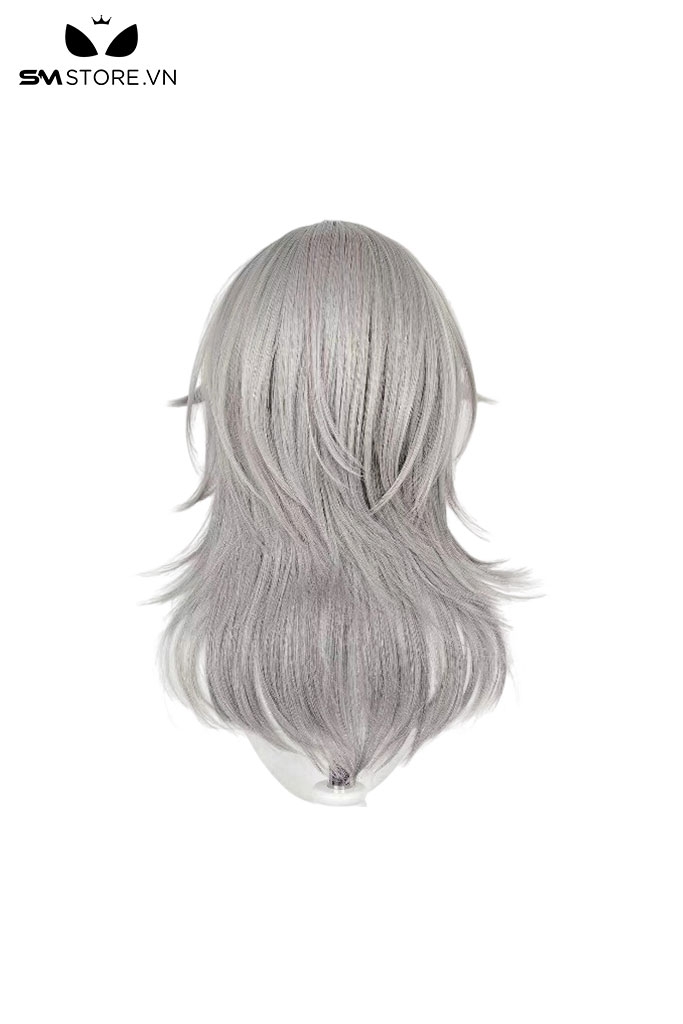 SMP147 - Tóc giả hóa trang anime trailblazer màu xám dài ngang vai