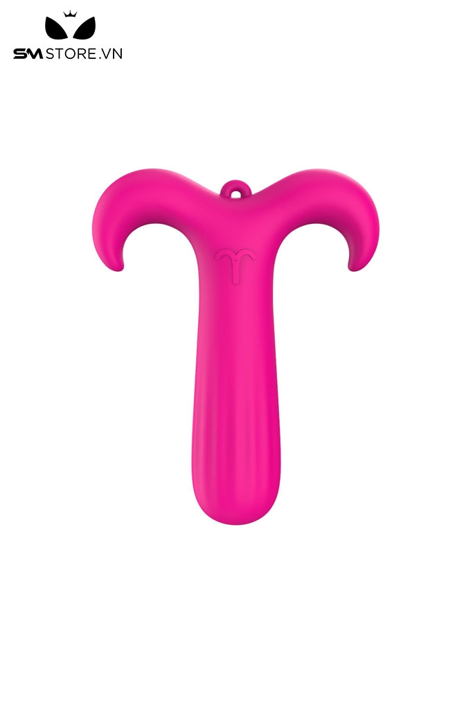 SMT2268 - Máy rung ngụy trang sừng con bạch dương hồng dài 10cm