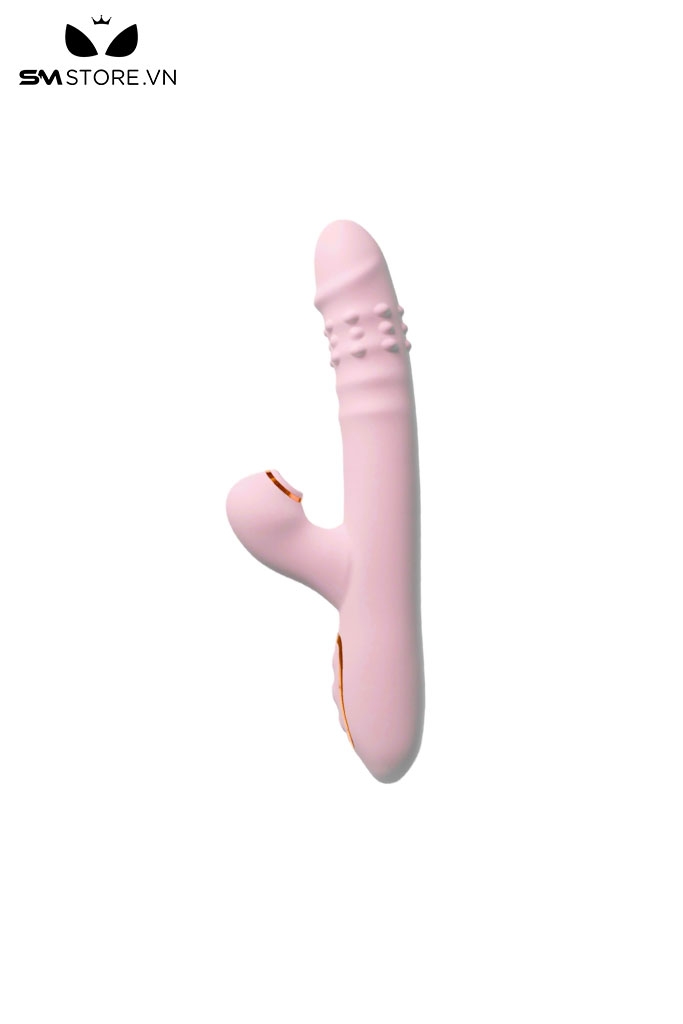 SMT835 - Dương vật giả rung xoay thụt kết hợp tỏa nhiệt dài 21cm