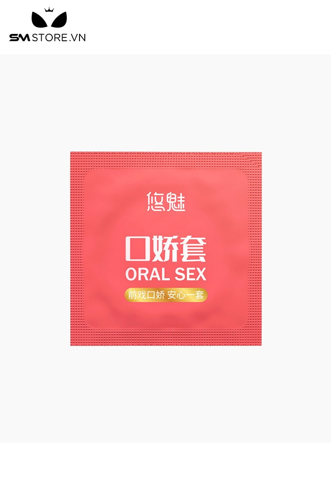 SMT1238 - Bao cao su tình yêu bằng miệng hương dâu tự nhiên