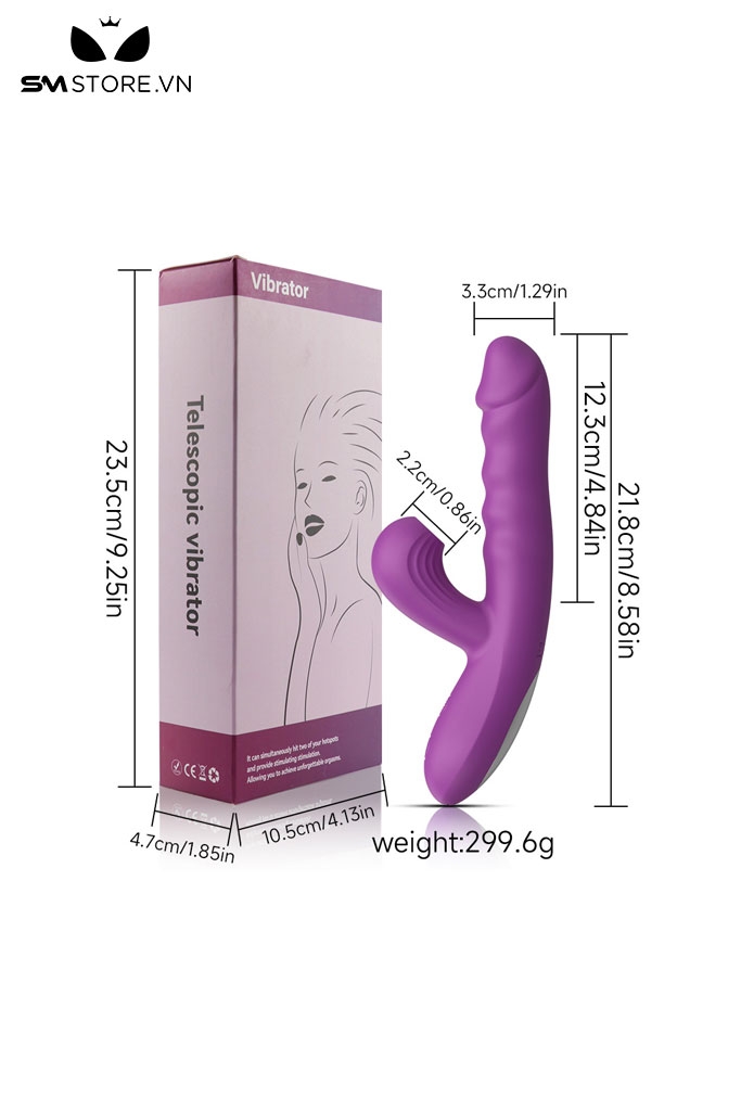 SMT2391 - Máy rung hút đầu dương vật có 10 chế độ rung sạc điện