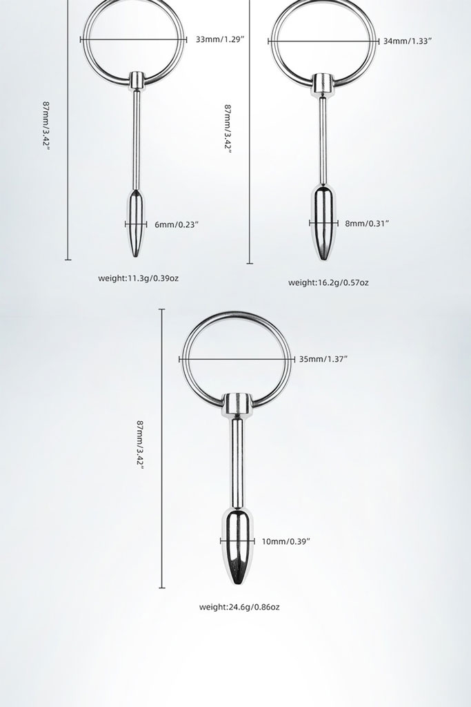 SMT2210 - Sounding niệu đạo inox không gỉ có đầu nhọn dài 87mm