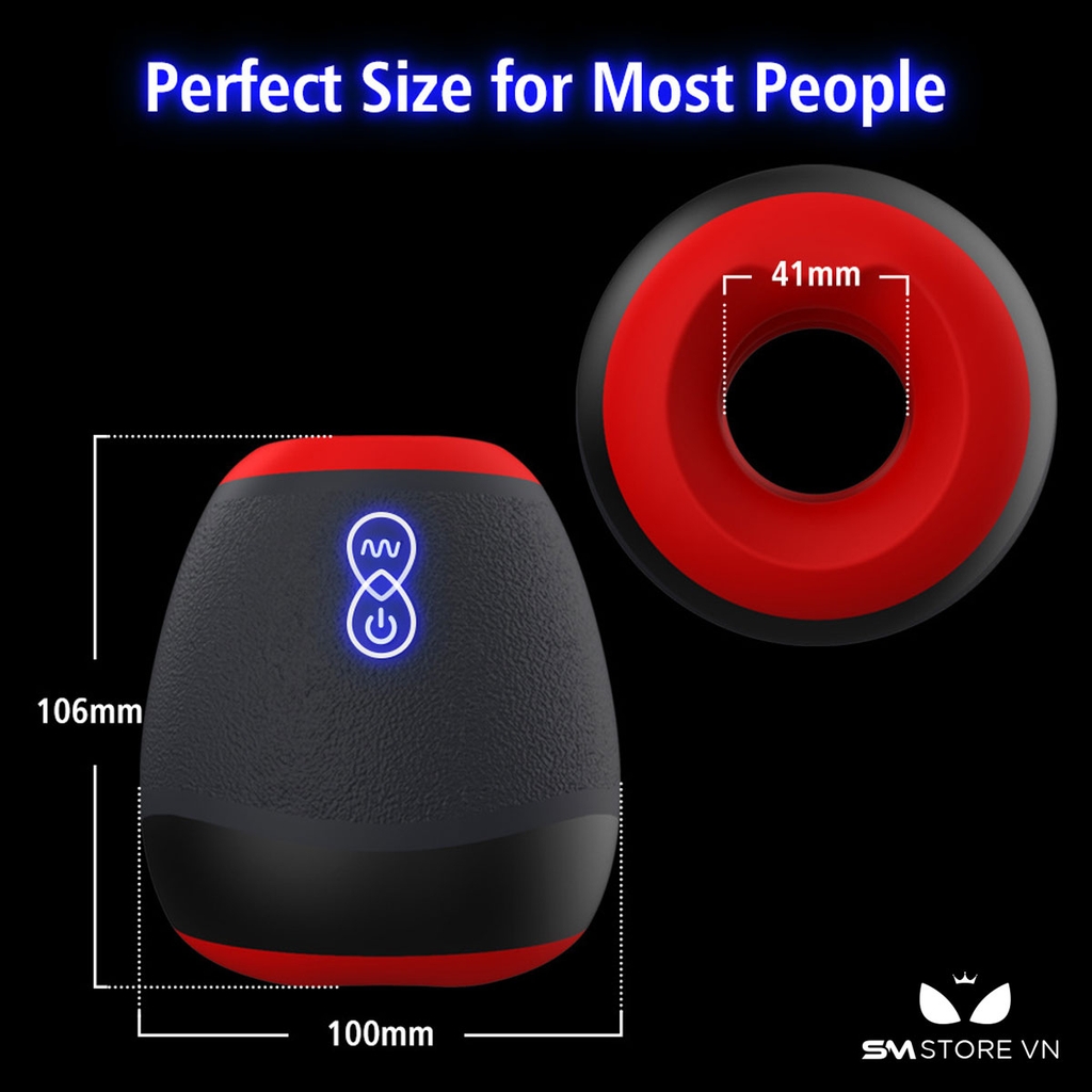 SMT1547 - Cốc thủ dâm silicon mini có 7 tần số rung dài 10cm