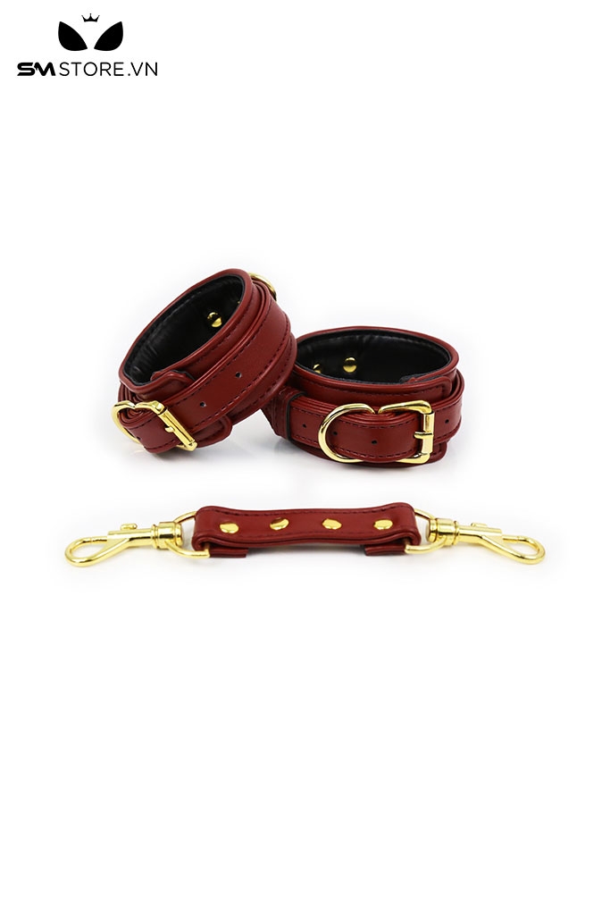 SMT062 - còng tay da tình yêu chất liệu PU nhiều màu - đồ chơi sm