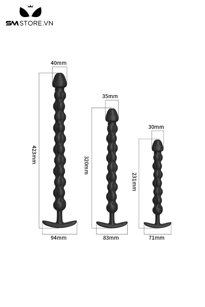 SMT2193 - Đồ chơi hậu môn anal bead dạng chuỗi hạt chất liệu silicon