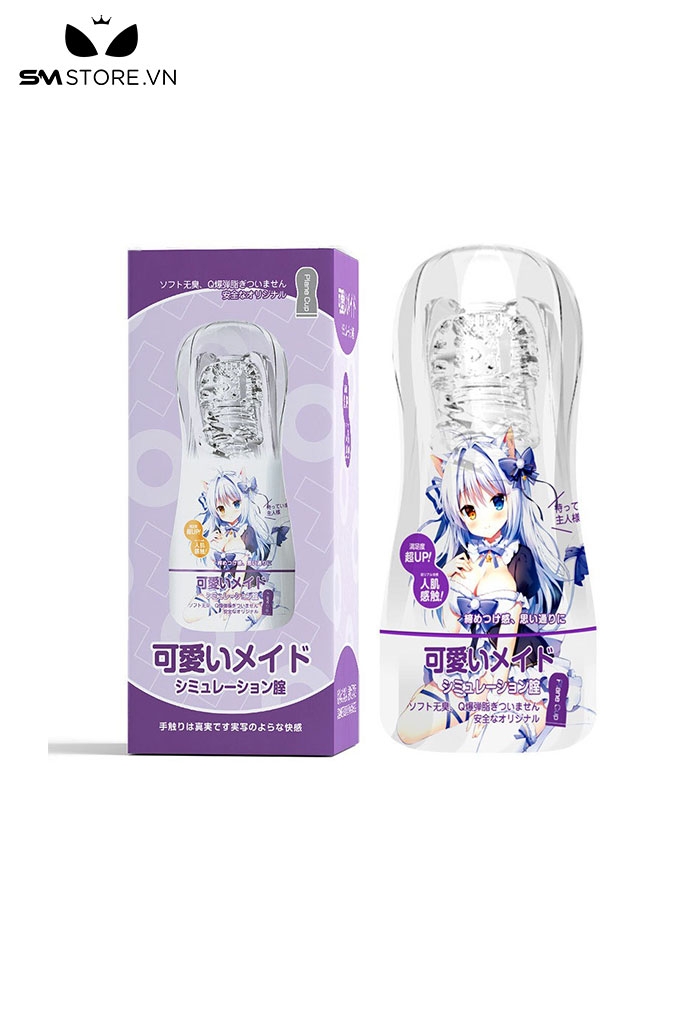 SMT1139 - Cốc thủ dâm silicon anime hậu môn và âm đạo dài 180mm
