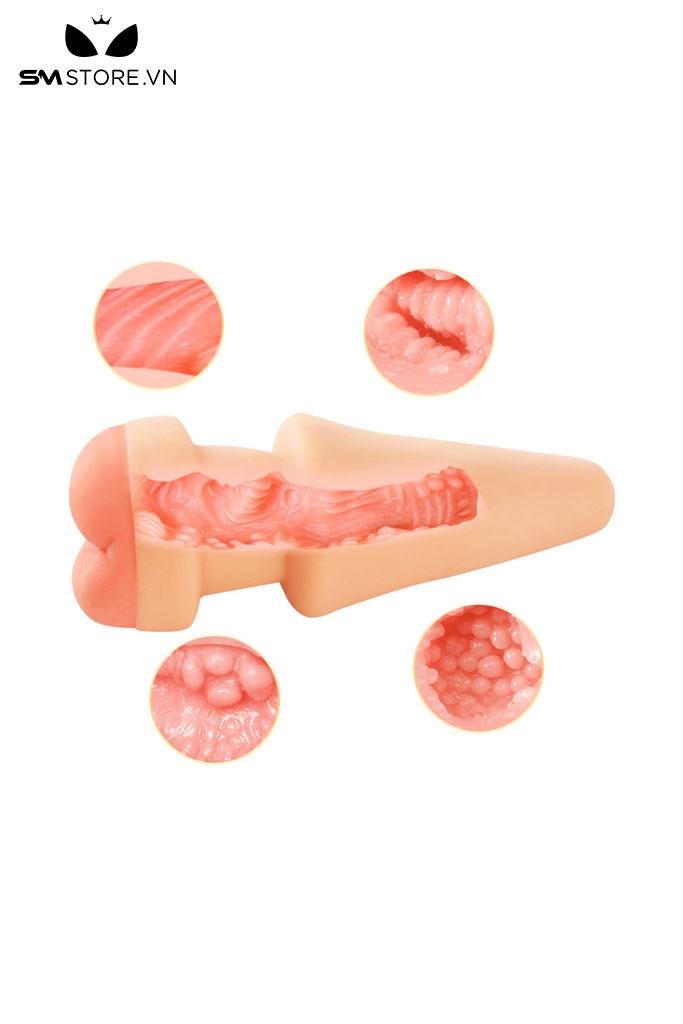 SMT2225 - Hậu môn giả mix phích cắm dài 20cm silicon mềm