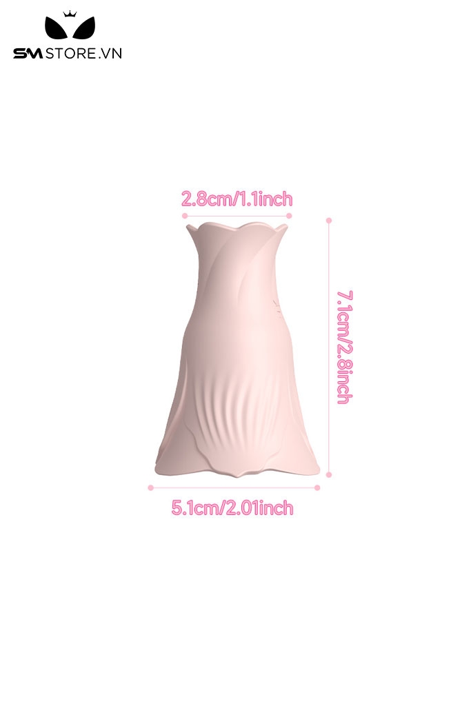 SMT2604 - Máy rung hút ngực hình bông hoa dài 7cm sạc điện